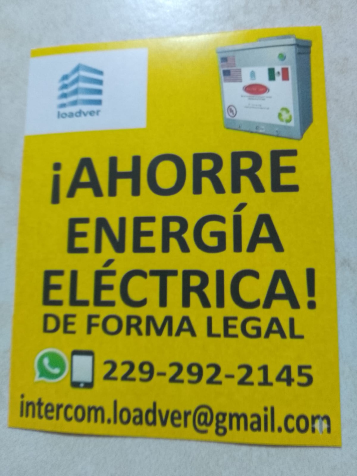Promoción de ahorro de energía eléctrica